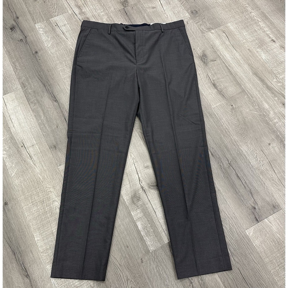 Nautica‎ Men's Dress Pants W40/L34 Dark Gray Comfort Waist Bi-Stretch NWT